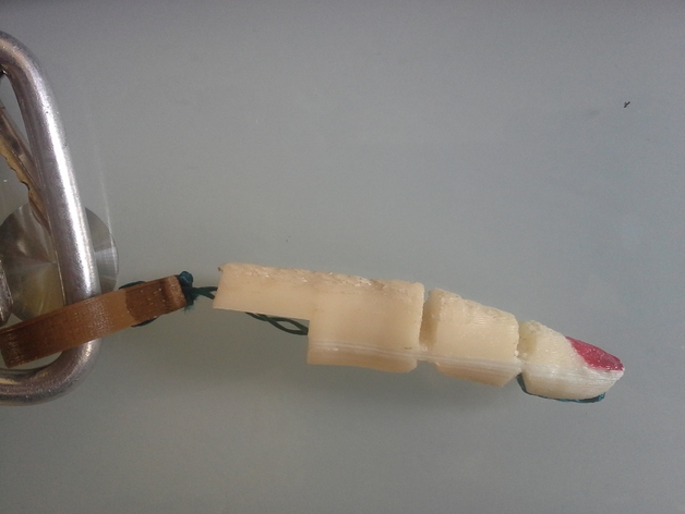 Robotic/Prosthetic finger printed with flexible joint