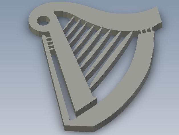 Guinness Harp Coaster