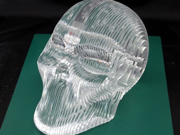Havy Crystal Skull Acrylic Laser Cut Ws2812 Led Illumination