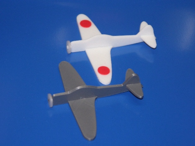 3D Printable Japanese Zero Airplane