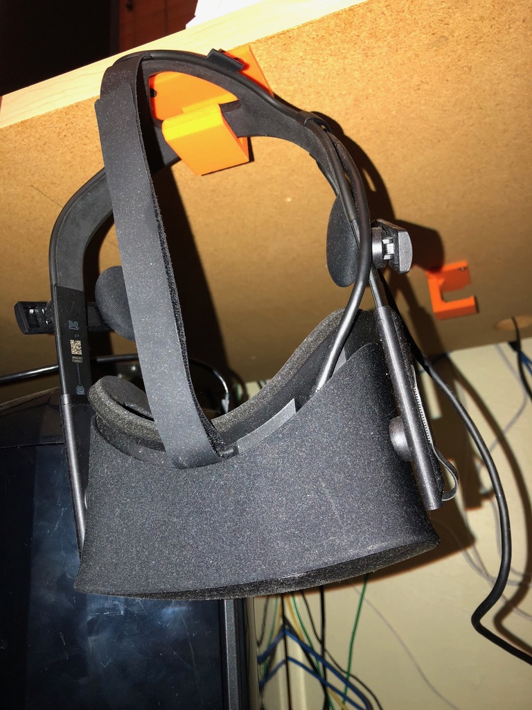 Headset or Oculus Rift Holder/Hook Below/Under Desk