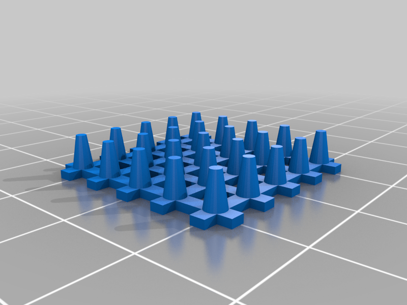 Parametric Pegboard with Minimal Material