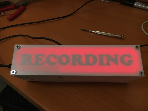 WIFI Enabled "Recording" Sign