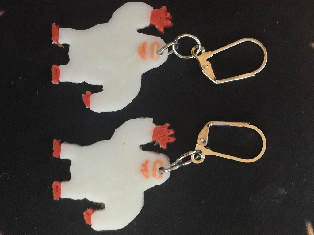 Abominable Snowman Earrings