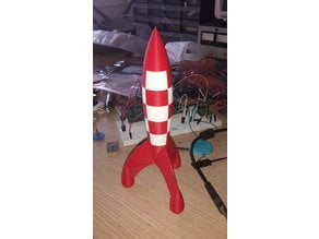 dual extruder red white rocket