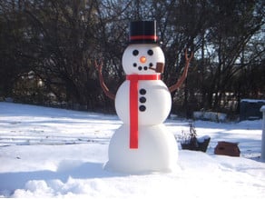 Large Scale Multi Piece Snowman