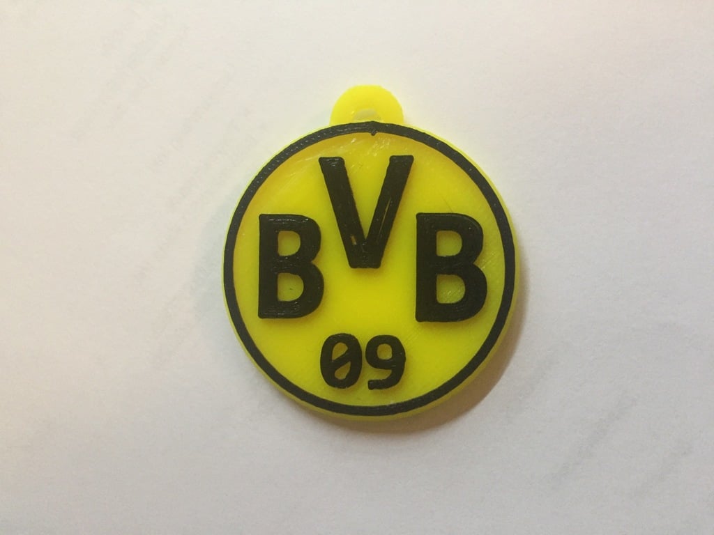 BVB BORUSIA Logo Keychain, two color print