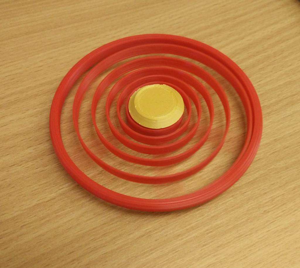 Spiral fidget spinner