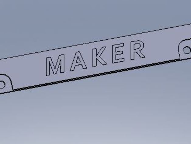 Maker Licence Plate Bracket