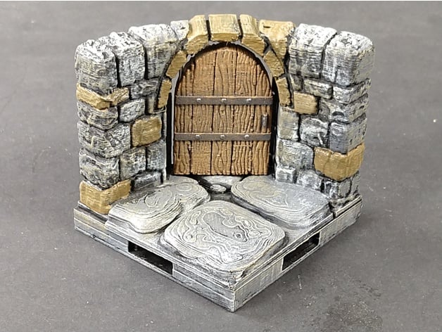 Image of OpenForge 2.0 Dungeon Stone Curved Doors
