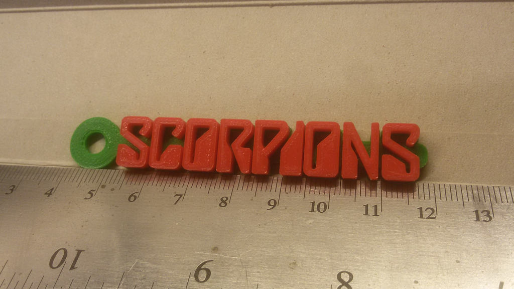 Scorpions Logo Keychain