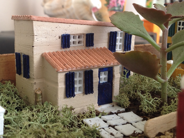 Miniature house Mediterranean 2