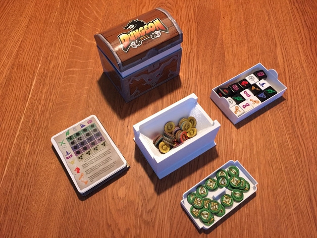 Dungeon roll dice game box inserts