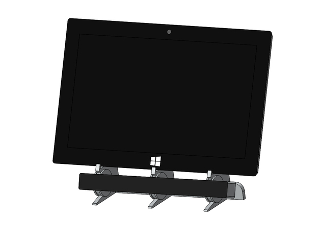 Microsoft Surface and Adjustable Eyetribe ET1000 Eye Tracker Stand