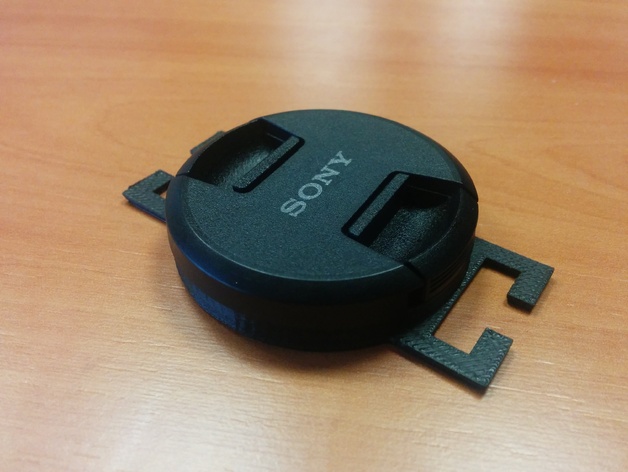 Lens cap holder for Sony NEX 49mm & 40.5mm