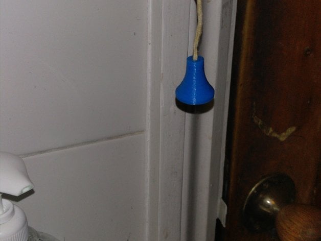 Bathroom light pull toggle