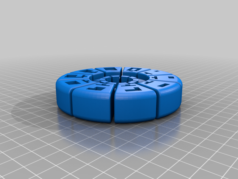 Stargate ancient antic numeric puzzle. Puck style.
