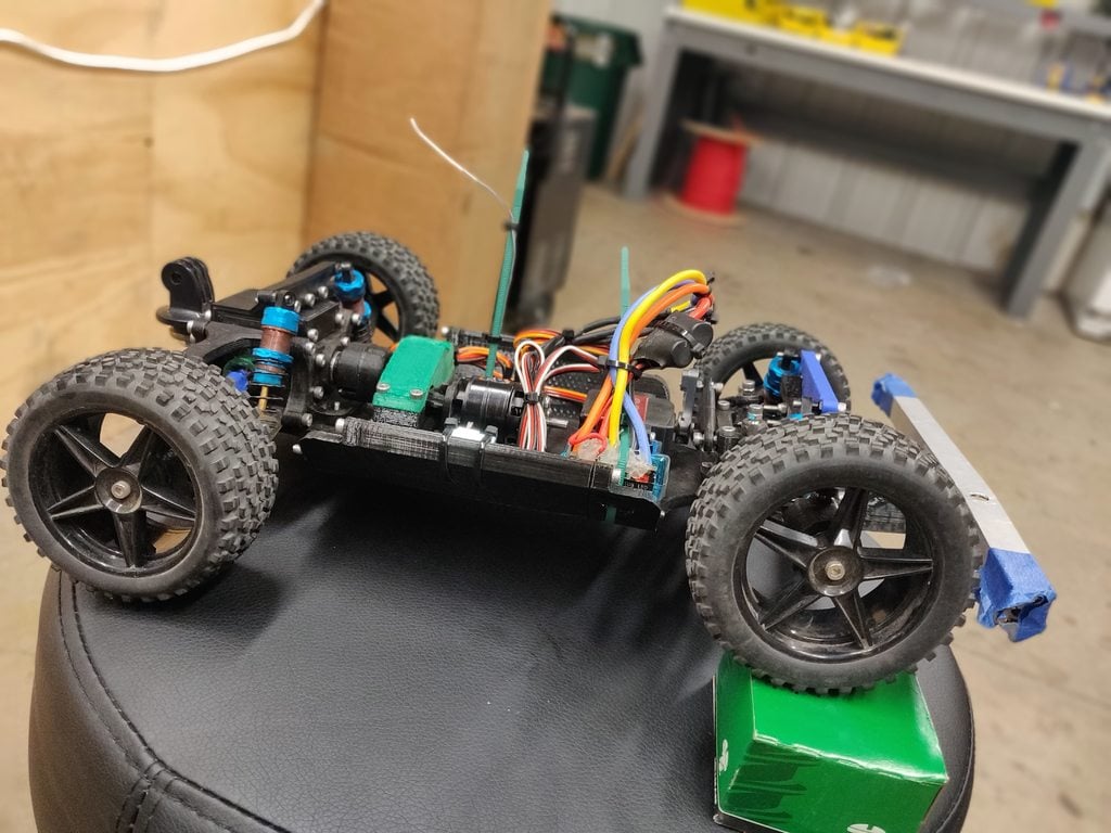 3D printed RC Car V2 (Front Assembly) [1 of 3]