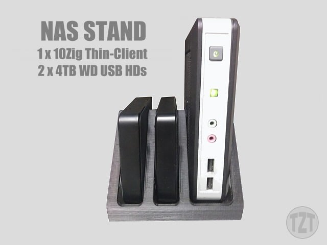 NAS Stand - Thin-Client with USB drives