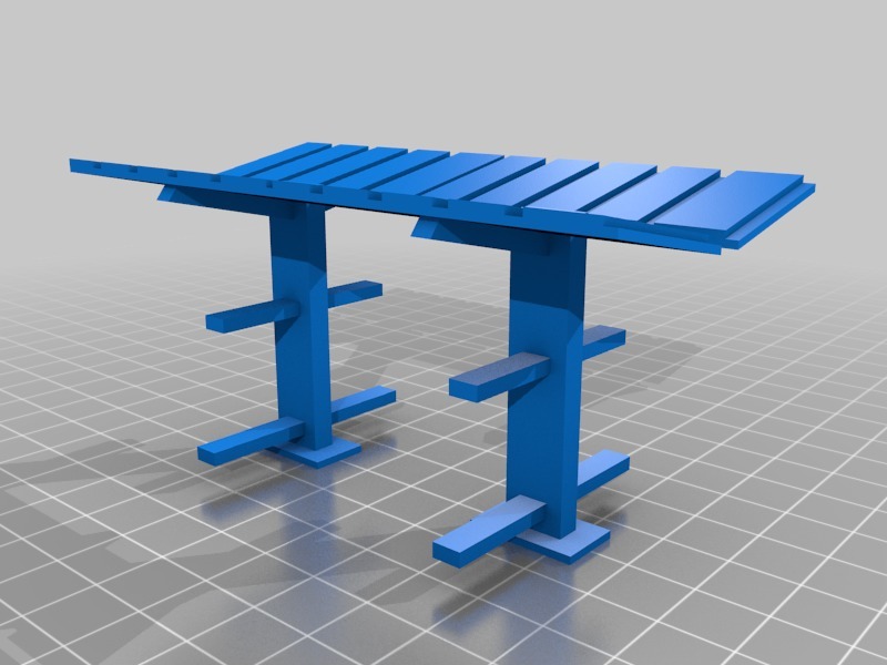 Model train lumber rack