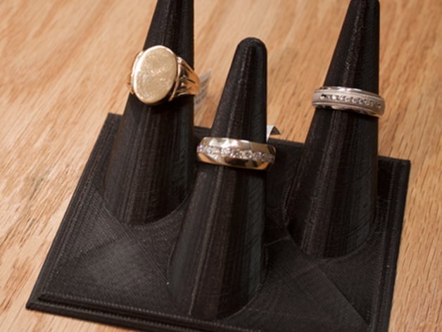 Ring holder for single or three rings