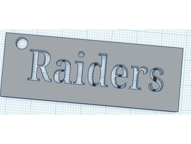 Raiders keychain