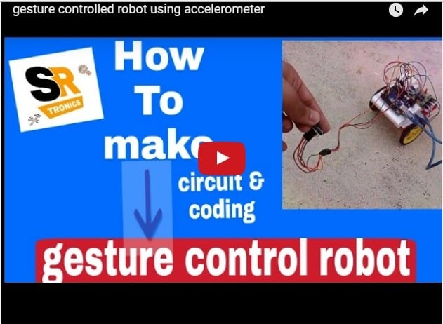 gesture controlled robot using accelerometer