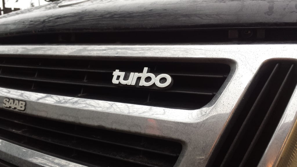 SAAB 900 Front Grille Turbo Emblem