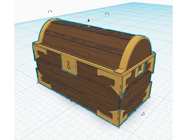 Image of ULTIMA ONLINE - UO inspired wood chest 28mm D&D PATHFINDER