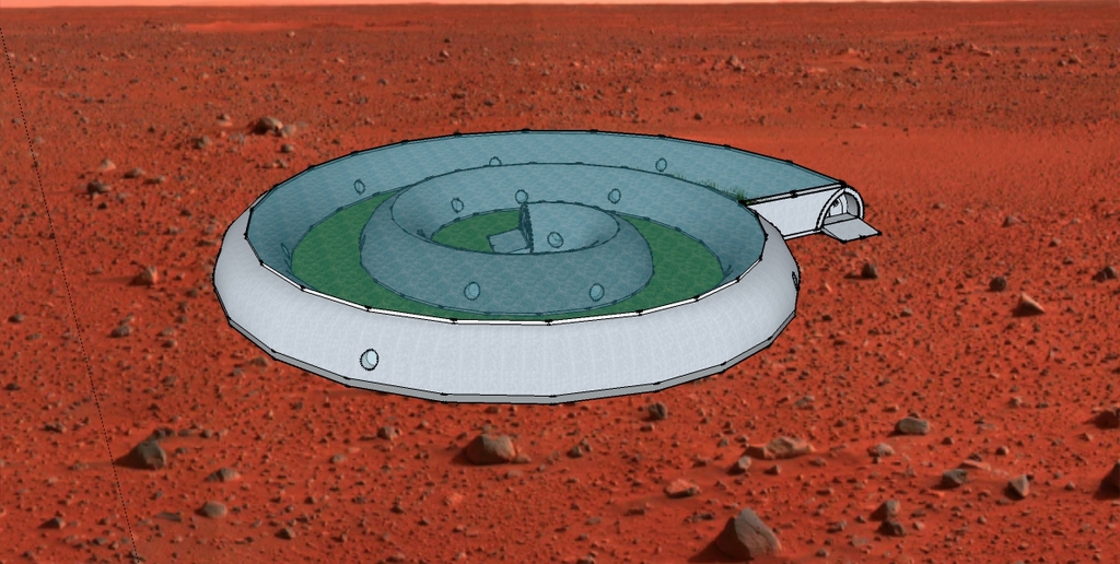 Spiral Mars Base