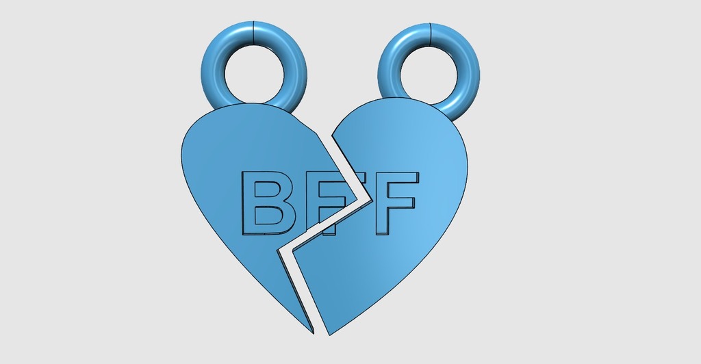 "BFF" Key Chain