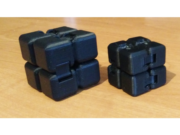 Customizable easy print fidget cube