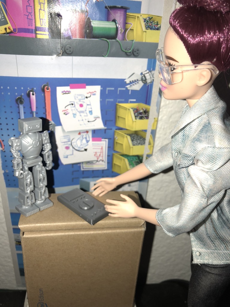 Barbie-sized Multimeter for Robotics Engineering Barbie