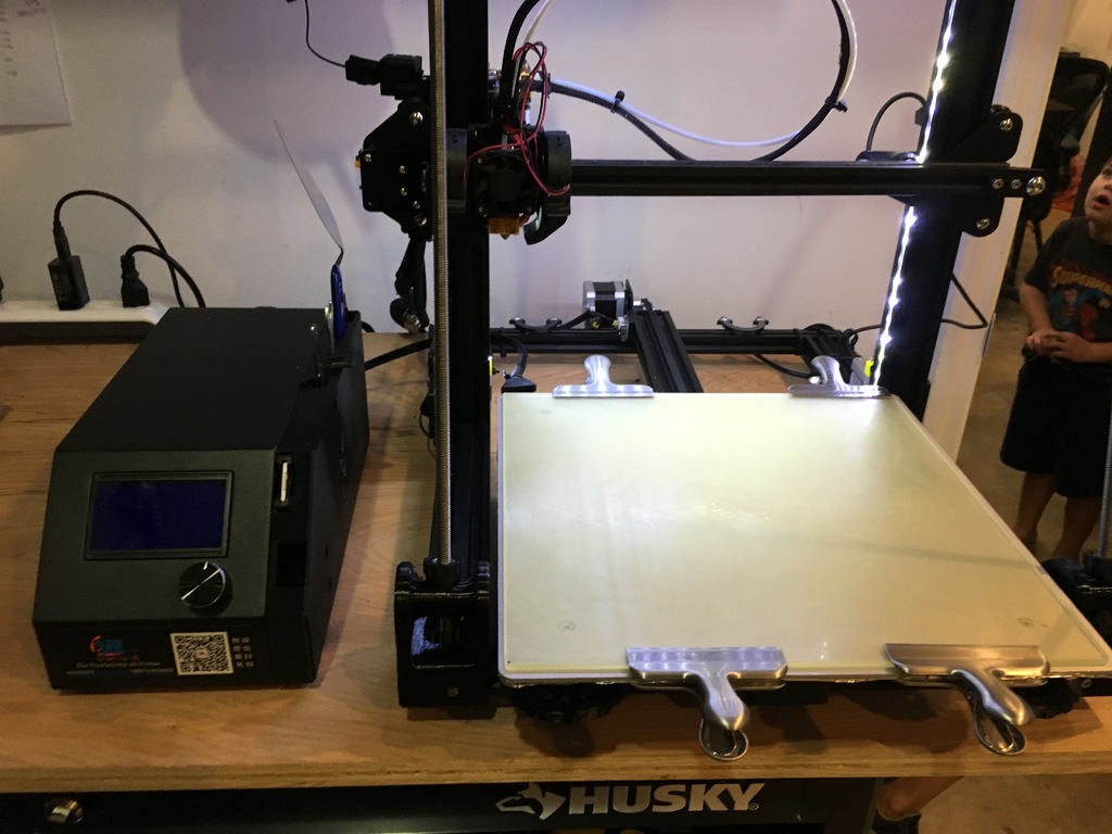 Sidebar for CR-10 with SD card outlet and tool holder