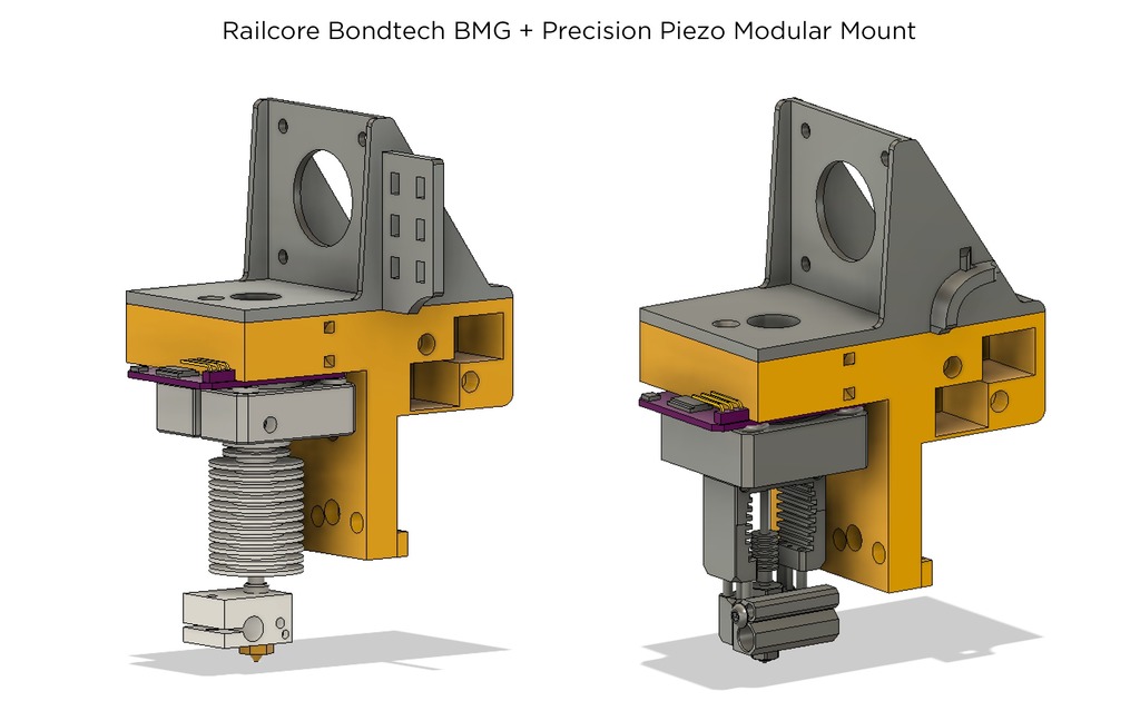Railcore II BMG + Precision Piezo Orion - Printed Y-Carriage