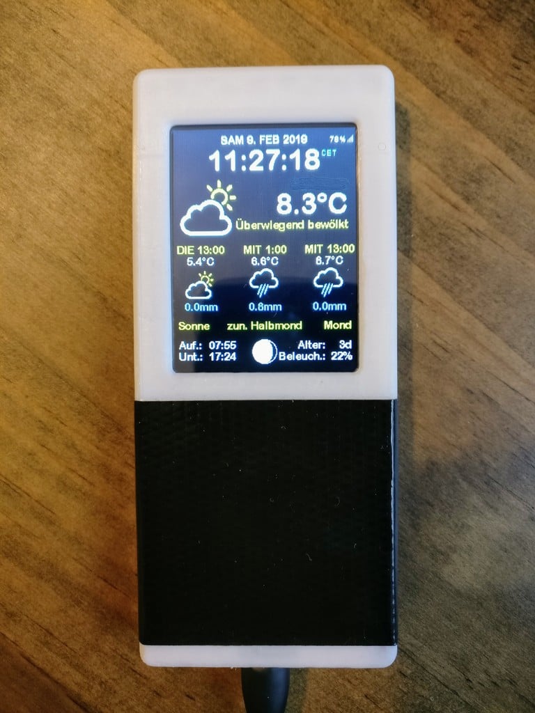 ESP8266 Weather Station with 2.4" TFT Screen (WiFi)
