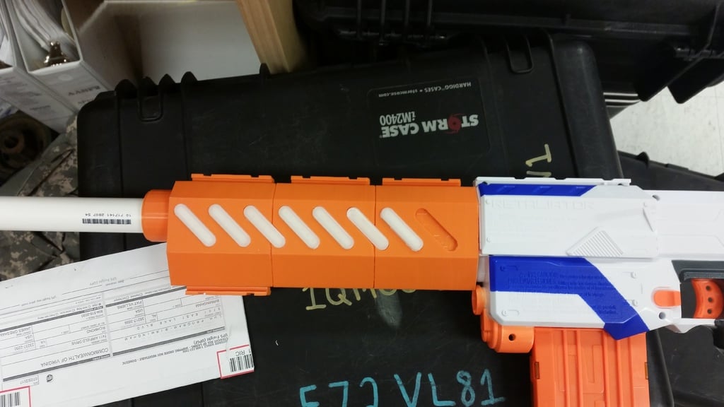 Nerf Retaliator Sniper Rifle Custom Kit inserts