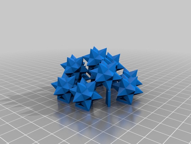 Mathematical maths shape fractal geode star dodecahedron