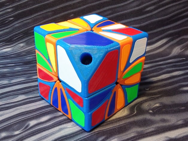 Asymmetrical Dino 2x2 Rubik's Cube
