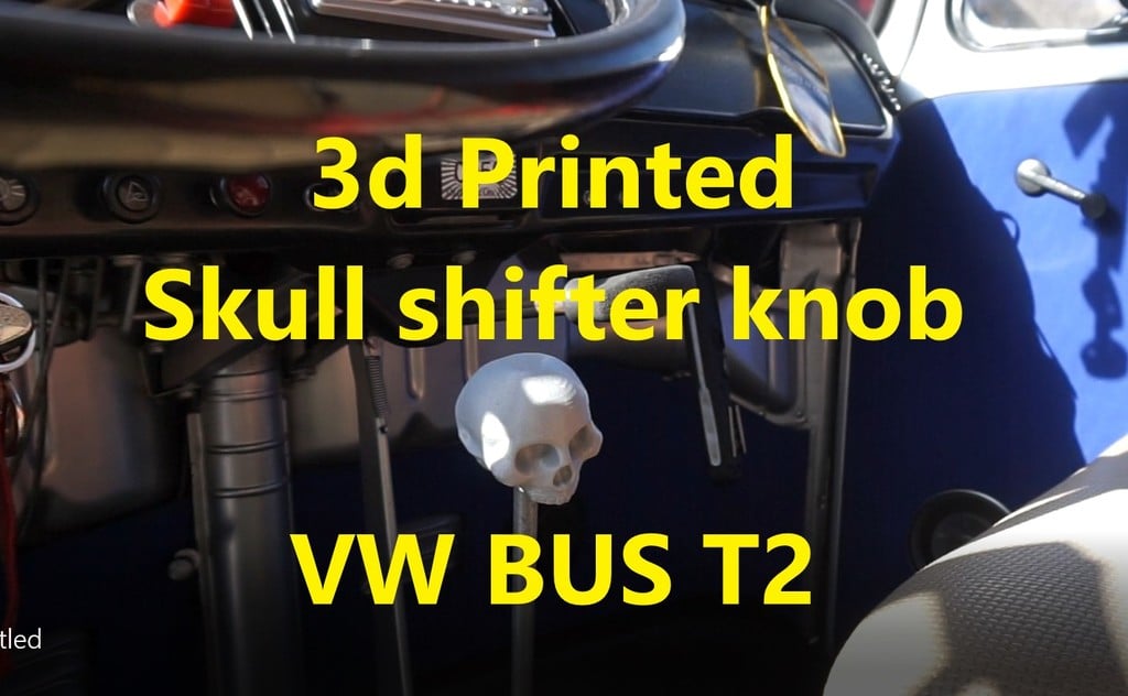 skull shifter knob vw bus