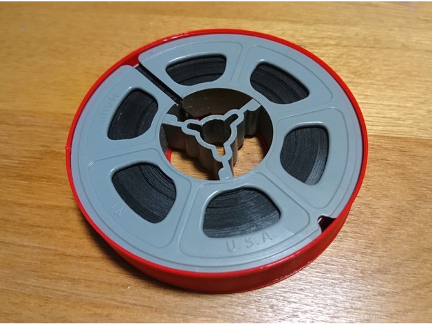 3-Inch 8mm Film Reel Holder / Case by pcwzrd13 - Thingiverse