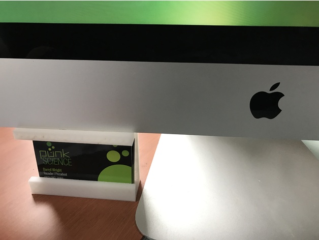 Busted iMac Crutch (and Business Card / Pen Holder)