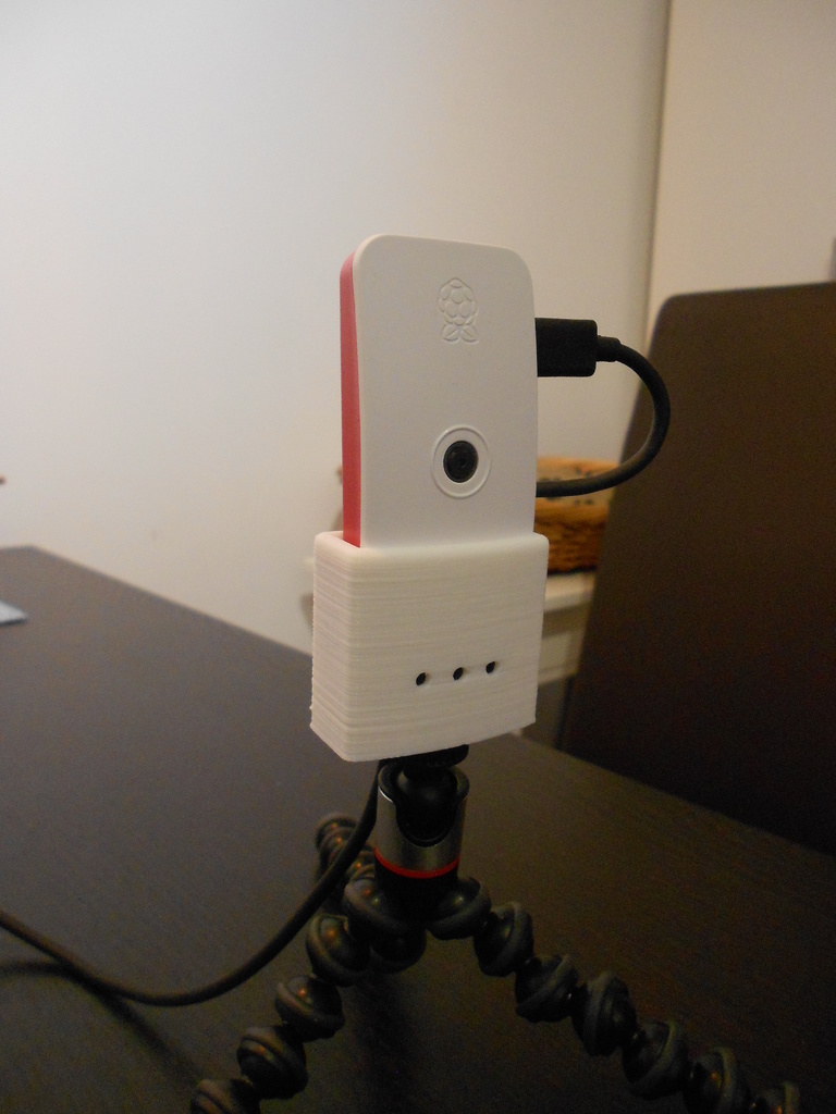 Camera stand adapter for official raspberry pi zero cases