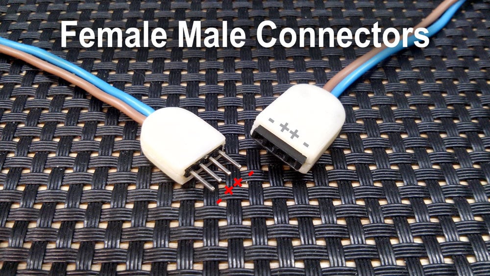Female+Male connector 2.54 mm