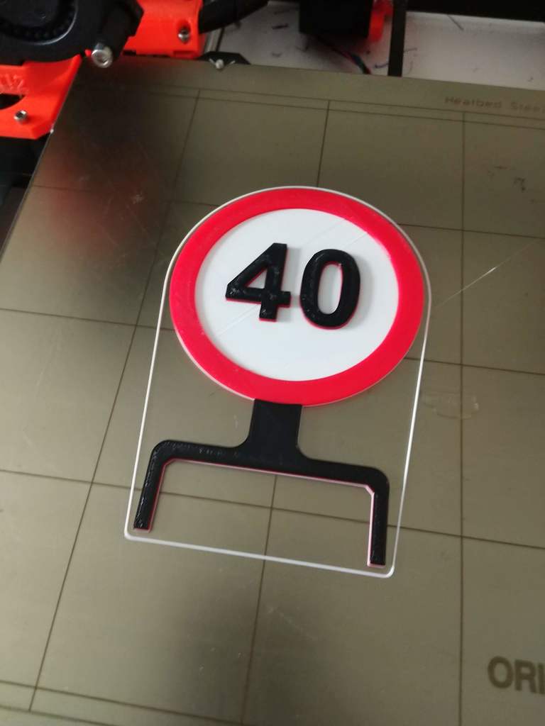 40 - Speed Limit Birthday Sign