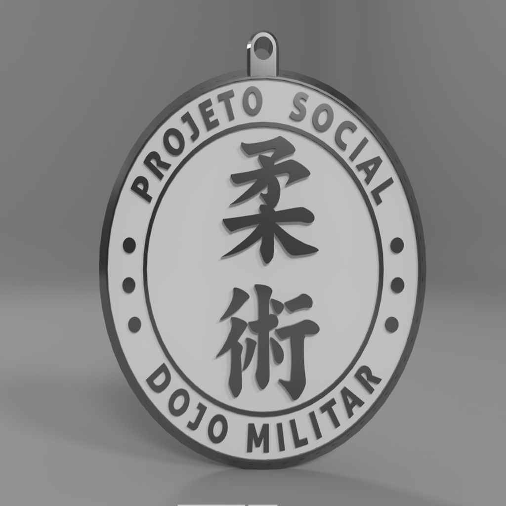Dojo Militar Keychain v1 (Jiu-Jitsu)
