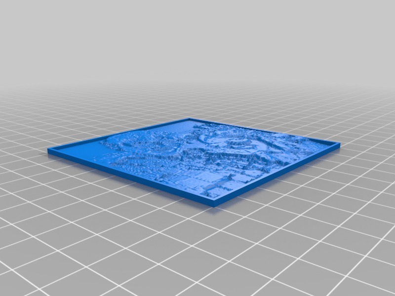 My Customized Lithophane (parametrized length and thickness)