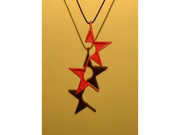 Abstract Star Pendant