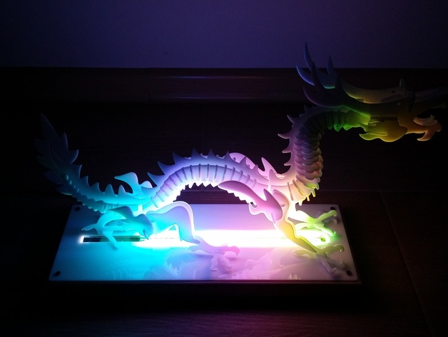LaserCut - 3D puzzle dragon