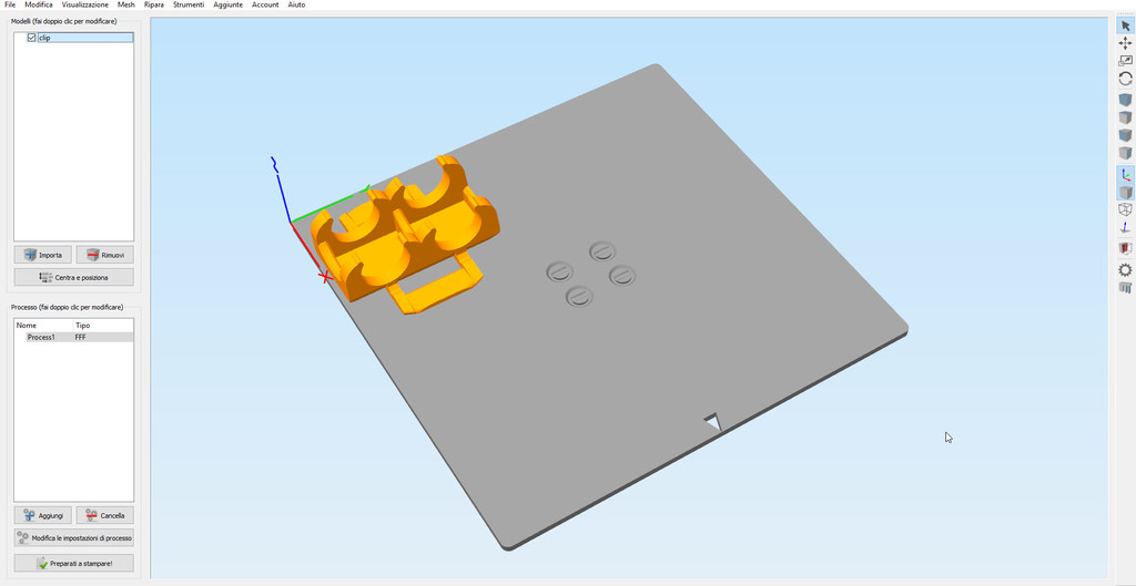 Profile Simplify3D for cetus3D print / STL plate 